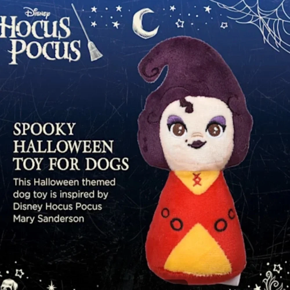 NWT set 2 Disney Hocus Pocus dog squeak toys